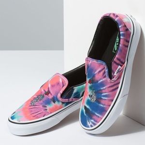 Tie Dye Slip On Vans